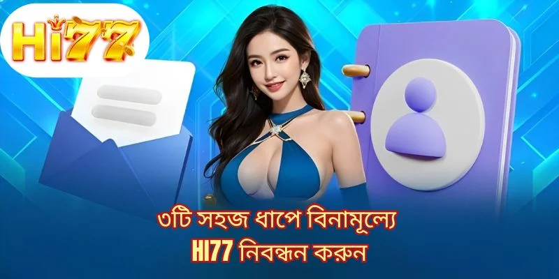 ৩টি সহজ ধাপে বিনামূল্যে HI77 নিবন্ধন করুন 